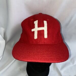 Ebbets Field Flannels x Homage Baseball Cap Hat Men's Size: 7 1/8 Red USA MADE
